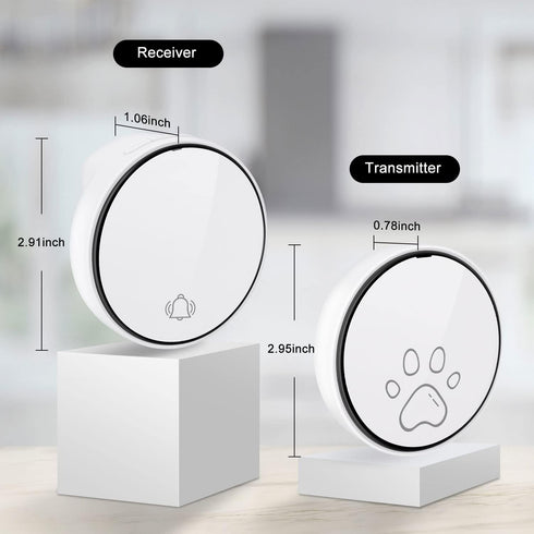 Communication 38 4 (1 2 Comsmart Smart Wireless Dog Door Bell, Doggie Doorbell for Pet Potty Training Go Outside Press