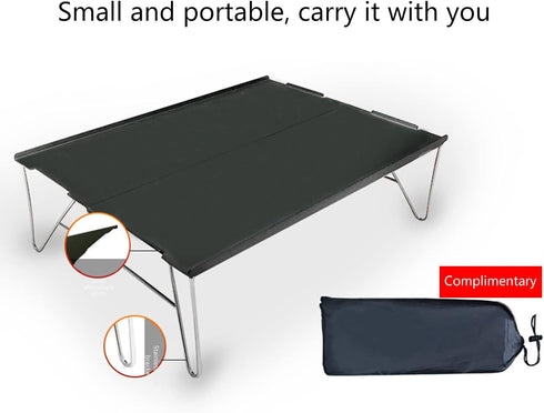XINNIKESI Camping Table, Camping Table Portable Folding Camping Side Table Aluminum Tables Top Waterproof Travel Table