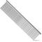 Stainless Steel Pet Shedding Comb - Grooming Comb with Different Spaced Rounded Teeth, Wide Trimmer Comb (Silver)