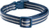 Reflective Nylon Dog Collar - Adjustable Blue Neoprene Padding for Small Dogs (Neck 9.8"-15")