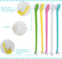 50 Pack Dual Ended Long Dog & Cat Toothbrush - Pet Safe Super Soft Bristles for Dental Care, Bulk Individual Polybag