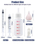 HAOYUSTORE 4 Nipples,1 Pet Feeding Kit, Kitten Bottle Feeding Kit, Newborn Kitten Supplies, for Feeding Newborn