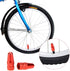 Presta Valve Core (12 Pack) and 12 Anodized Alloy Presta Valve Caps for Tubeless Road & MTB Bike