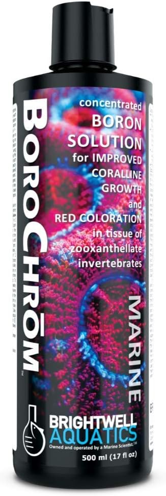 Brightwell Aquatics BoroChrom, Concentrated Boron Solution for Coralline Growth, 500 ml