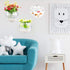 2Pack 5.9'' Wall Mounted Clear Acrylic Round Fish Tank Flower Pot Vase, Wall Hanging Mount Fish Bowl