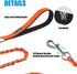 Chew Proof Dog Leash, Heavy Duty Chain Leash for Large Dogs, Indestructible Metal Leash with Soft Padded Handle