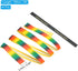 PATIKIL Racket Overgrip with Damping Ridges, PU Grip Tapes Non-Slip Absorbent for Tennis and Badminton