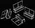 Haulonda 4pcs Clear Color Acrylic Aquarium Fish Tank Glass Cover Clip Support Holder (12mm)