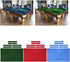 Aymzbd 9ft 2.8x1.5m Worsted Billiard Pool Table Cloth Pool Table W/Cushion Rail, Red