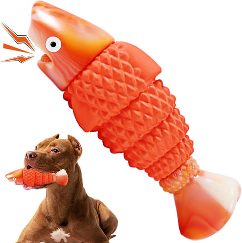 Indestructible Dog Toys for Aggressive Chewers, Tough Chew Toys for Large Dogs, Squeaky Toys for Dogs