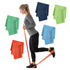 Sammons Preston Non-Latex Exercise Band, 5 Pack, Improve Strength, Dexterity, Flexibility, Set of 5 Resistance Levels