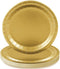 Fun Express Metallic Gold Paper Dinner Plates - Metallic Gold Disposable Dessert