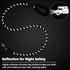 Rope Dog Leash 3 FT, Heavy Duty with Swivel Lockable Hook, Reflective Threads, Padded Handle for Large Medium Dogs