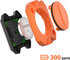 moofit Cadence Speed Sensor, Bluetooth & ANT+ Wireless RPM Cycling Sensor for Spin Bikes, IP67 Waterproof, Orange