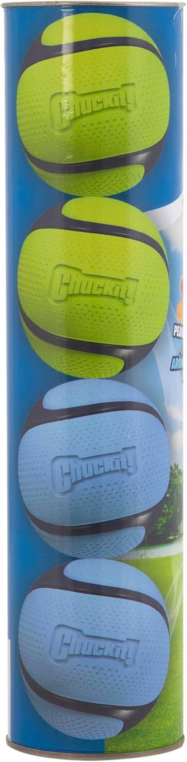 Chuckit! Sniff Fetch Balls Canister, Pack of 4 for Medium Dog Breeds (20-60 lbs)