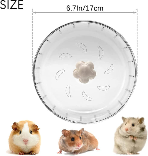 GOLDEAL 6.7Inchs Silent Hamster Wheel, Hamster Toys for Hamster Cage, Super Mute Spinner Exercise Running Wheel for Small Hamsters, Gerbils, or Mice (6.7Inchs)