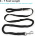 5-7FT Reflective Bungee Dog Leash, Anti-Pull Shock Absorption Nylon Elastic Walking Leash for Small Medium Dogs