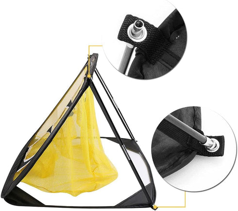 PodiuMax Indoor/Outdoor Golf Chipping Net for Swing Practice and Accuracy