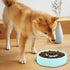 Dog Slow Feeder Bowl, Anti-choking Interactive Bloat Stop Design for Dogs & Cats (Emerald Green)