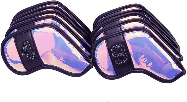 PRETYZOOM 10Pcs Golf Club Covers Iron Putter Driver Headcovers TPU Protective Set