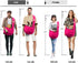 TOMKAS Dog Sling Carrier, Adjustable Strap for Small Dogs, Rose Red, Zipper Pocket for 3-10 lbs