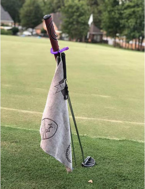 V-Shaped Golf Club Stand, Durable Stainless Steel, Keeps Clubs Clean, Dry & Visible, Easy to Carry Holder