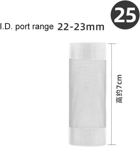 baoauh 3pcs Akvarium(25mm) Aquarium Stainless Steel Mesh Filter Guard Aquarium Filter Stainless Steel Inlet Protective