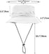 woogwin Waterproof Bucket Rain Hat with Chin Strap, Quick Dry Packable Boonie Sun Hat for UV Protection