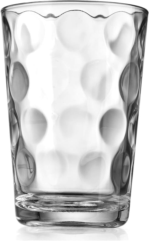 Home Essentials Set of 4 Juice Glasses, 7 oz Water Tumblers for Juice, Cocktails, Dishwasher Safe