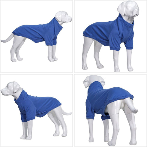Lovelonglong Dog Pullover Sweatshirt for Autumn Winter Cold Weather T-Shirts for Small Medium Large Dogs (Golden