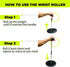 Wrist and Forearm Blaster, Muscle Strength Roller with Soft Foam Grip Handles for Training Fitness