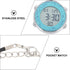 Hemobllo Men's Nurses Watch, Digital Chronograph Neck Hanging Pocket Watch, Fitness Timer, Sky Blue Carabiner Watch