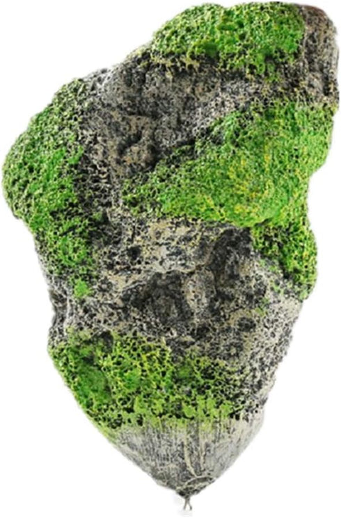 Hewnda Aquarium Decor with Suspended Rock - Floating Moss Rock Resin Stone for Fish Tank