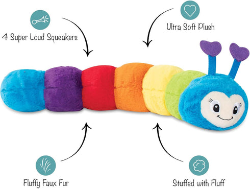 24 Inches (314050) Fringe Studio Large Plush Dog Toy, Don't Bug ME, PetShop Collection