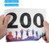 Durable Multicolor Running Bib Numbers for Race Events