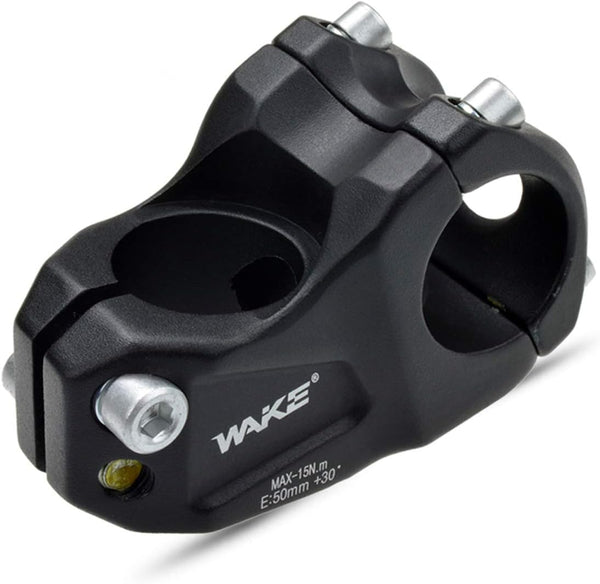 MTB Stem Mountain Bike Stem, 31.8mm, 50mm, 30 Degree Short Handlebar Stem for Fixed Gear, Road, and BMX Bikes