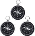 ThtRht 3 Pack Compass Hiking Survival Aluminum Alloy G44 Lightweight Keychain Portable Mini