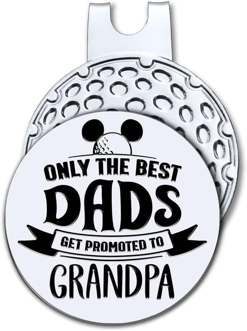 Hafhue Golf Ball Marker with Magnetic Hat Clip, Funny Golf Accessories for Dad, Grandpa, Birthday Gift