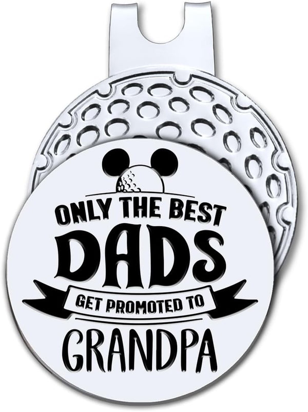 Hafhue Golf Ball Marker with Magnetic Hat Clip, Funny Golf Accessories for Dad, Grandpa, Birthday Gift