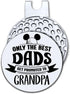 Hafhue Golf Ball Marker with Magnetic Hat Clip, Funny Golf Accessories for Dad, Grandpa, Birthday Gift