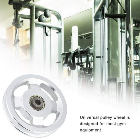 Fitness Pulley Wheel, Aluminium Alloy Home Gym Exercise Strength Training Equipment