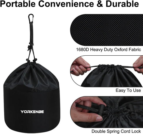 High Capacity Camping Cookware Mess Kit Bag, Heavy Duty Water Resistant Organizer for BBQ Outdoor Cooking Essentials (1)