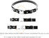 Quick Snap Bungee Dog Collar Strap with D Ring, Adjustable Durable Waterproof Replacement for Electronic Training