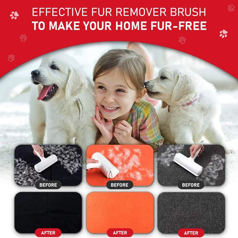 Pet Fur Remover Roller with Gift Fur Brush for Grooming