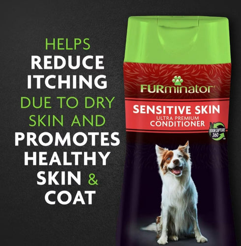 16oz. Furminator Deshedding Ultra Premium Shampoo & Conditioner Bundle for Sensitive Skin.