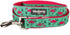 Blueberry Pet Essentials 2 Patterns Durable Dog Leash, Pink Flamingo on Light Emerald, 5 ft x 3/4", Medium, Basic Nylon
