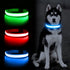YFbrite Ultra Light Adjustable LED Dog Collar, Rechargeable Glowing in The Dark for Small, Medium, Large Dogs, Blue