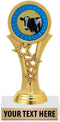 Crown Awards Cow Trophies, 5 1/2" Starbeam Dairy Cow Trophy, Engraving Included