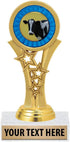 Crown Awards Cow Trophies, 5 1/2" Starbeam Dairy Cow Trophy, Engraving Included