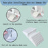 6-Piece Plastic Support Feet for Pet Gate Fence, Triangular Isolation Reinforcement Accessories for Dog Gate Panel